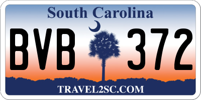 SC license plate BVB372