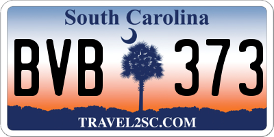 SC license plate BVB373