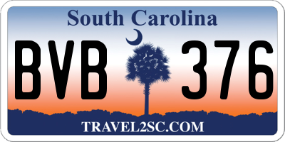 SC license plate BVB376