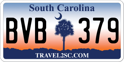 SC license plate BVB379