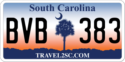 SC license plate BVB383
