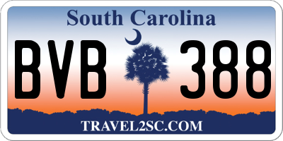 SC license plate BVB388