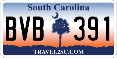 SC license plate BVB391