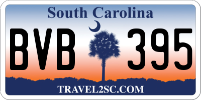 SC license plate BVB395