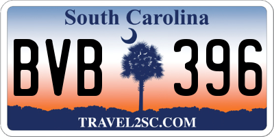 SC license plate BVB396