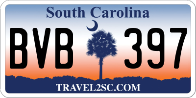 SC license plate BVB397
