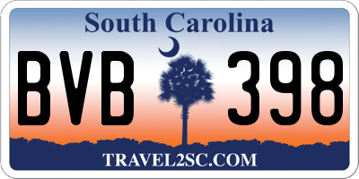 SC license plate BVB398