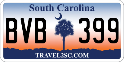 SC license plate BVB399