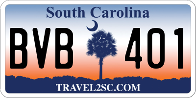 SC license plate BVB401