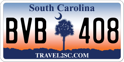 SC license plate BVB408