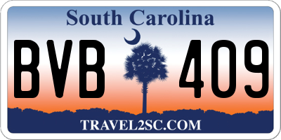 SC license plate BVB409