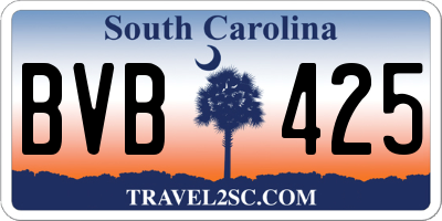 SC license plate BVB425