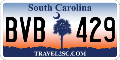 SC license plate BVB429