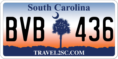 SC license plate BVB436