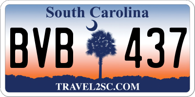 SC license plate BVB437