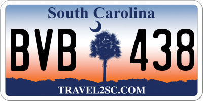 SC license plate BVB438