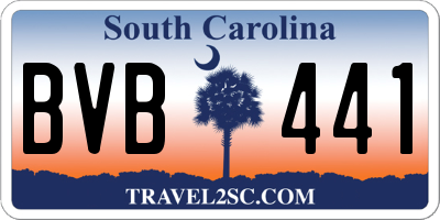 SC license plate BVB441