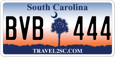 SC license plate BVB444