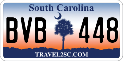 SC license plate BVB448