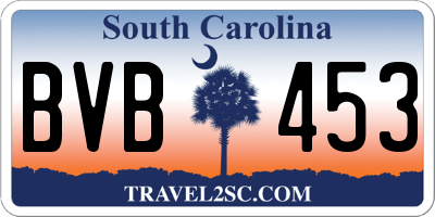 SC license plate BVB453