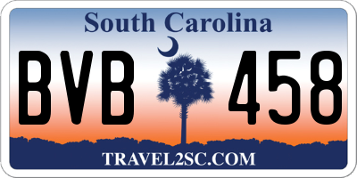 SC license plate BVB458