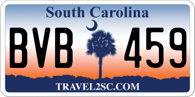 SC license plate BVB459