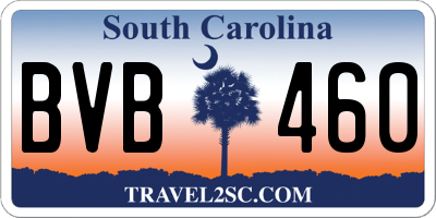 SC license plate BVB460