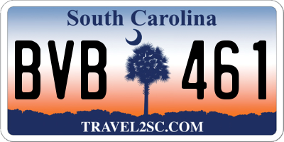 SC license plate BVB461