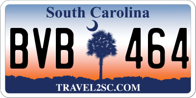 SC license plate BVB464