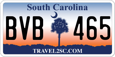 SC license plate BVB465