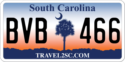 SC license plate BVB466