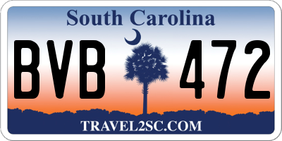 SC license plate BVB472