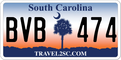 SC license plate BVB474