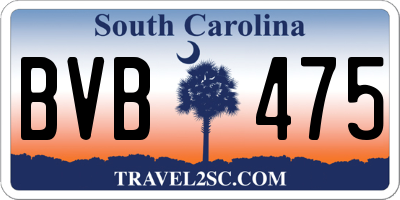 SC license plate BVB475