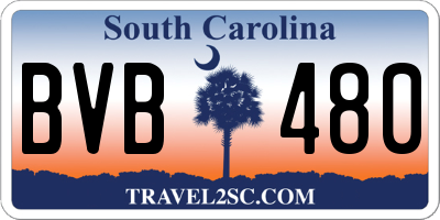 SC license plate BVB480