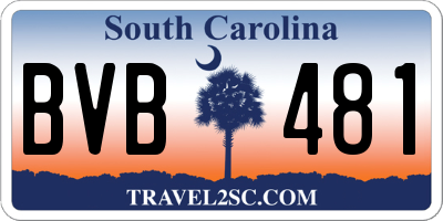 SC license plate BVB481