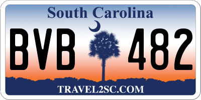 SC license plate BVB482