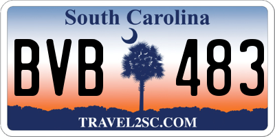 SC license plate BVB483