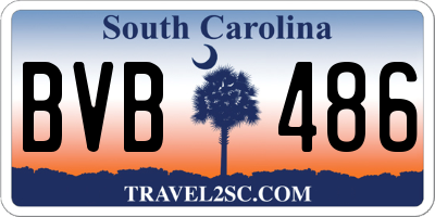 SC license plate BVB486