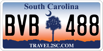 SC license plate BVB488