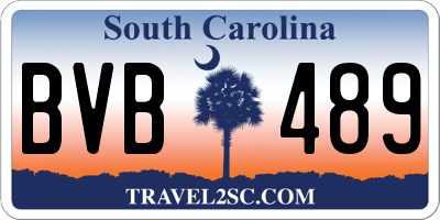 SC license plate BVB489