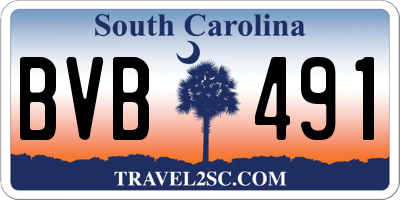 SC license plate BVB491