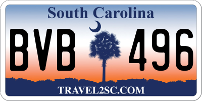 SC license plate BVB496