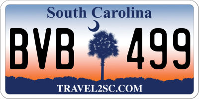 SC license plate BVB499