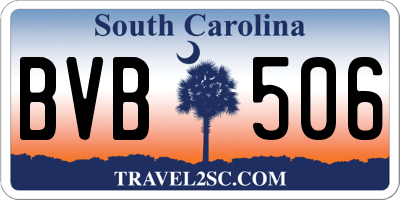 SC license plate BVB506