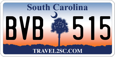 SC license plate BVB515