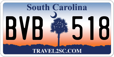 SC license plate BVB518