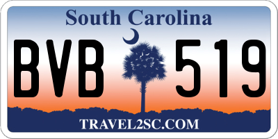 SC license plate BVB519