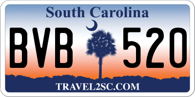 SC license plate BVB520