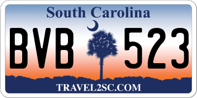SC license plate BVB523